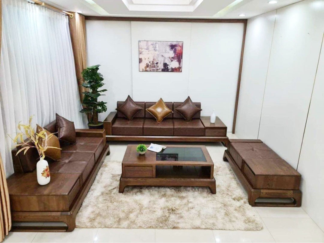 Sofa Gỗ Phòng Khách Cao Cấp SFTT08